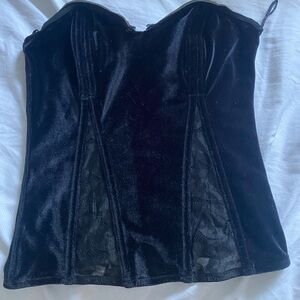La senza velvet corset-size medium